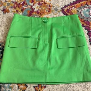 H&M Vibrant Green Women's Skirt Size 2 #018
